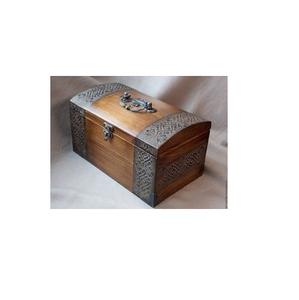 Nouvelle boîte à bijoux décorative en métal faite à la main de meilleure qualité avec verre antique pour la décoration de mariage - Product Image 6