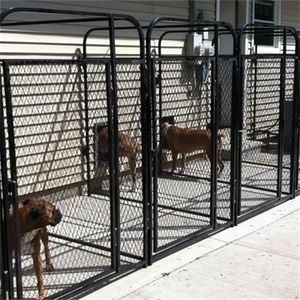 Kandang Anjing PRO Ukuran 4' X 8' X4, Rumah Anjing Logam dengan Tipe Penutup Tombol - Product Image 4