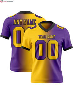 Maillot de football authentique dégradé tendance, personnalisé noir jaune-blanc, en maille 100 % polyester, séchage rapide, respirant, coupe courte - Product Image 3