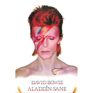 Modern Style David Bowie <b>Poster</b> Aladdin Sane Wall Art on Paper - Product Image 1