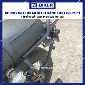 Support de sac arrière en acier inoxydable Motech pour T100/T120 pour sacoches de selle et sacs de rangement - Product Image 4