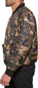 Chaqueta de bombardero con cremallera aislada de camuflaje para hombre, ropa de camuflaje informal para clima frío, a prueba de viento, adecuada para otoño - Product Image 6