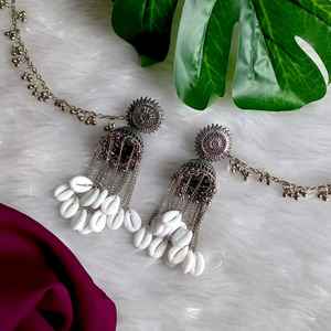 Efulgenz เครื่องประดับจากผู้ผลิตอินเดียชุดต่างหูห้อย Jhumka Jhumki สำหรับผู้หญิง - Product Image 2