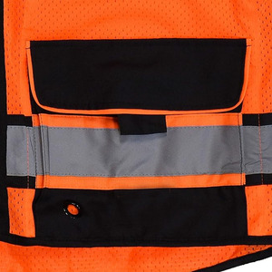 Gilet de sécurité pour hommes, fabrication en usine, matériau respirant sur mesure, gilet de sécurité coupe ajustée pour hommes - Product Image 5