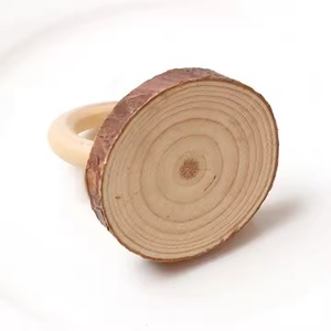 Porte-serviette en bois de qualité supérieure pour table classique, fêtes de mariage, hôtel à manger, touche naturelle chaude de l'Inde - Product Image 4