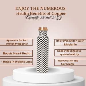 Noir et Blanc Coloration Doublure Conception Bouteille D'eau Boire Des Bouteilles Ayurvédiques Utilisation pour Bureau Chambre Table À Manger Disponible - Product Image 5