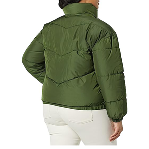 2025 veste d'hiver pour femmes Style à la mode toile doudoune support personnalisé broderie automne hiver Collection fabricant - Product Image 3