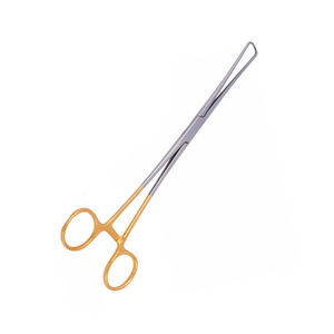 Tenáculo Uterino de 10 Pulgadas, Instrumento Quirúrgico, Recubierto de Oro Parcial, Pinzas de Sujeción Cervical, Tenáculo Uterino - Product Image 2
