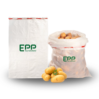 EPP tas tepung Polipropilena transparan, atasan ritsleting untuk kemasan makanan, anti lembap kustom 25kg/50kg