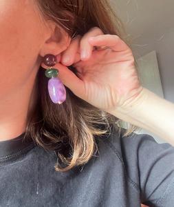 Pendientes de resina de joyería de moda de pendientes hechos a mano para mujeres y niñas aspecto clásico - Product Image 1