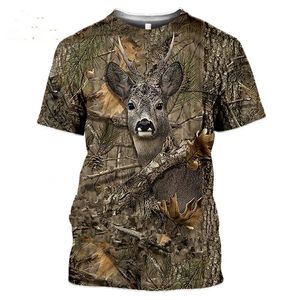 Chemise de chasse décontractée 3D camouflage, t-shirt, t-shirt camouflage vierge, chemises en laine pour hommes, pêche, chasse au cochon, chasse au canard, camouflage décontracté 3D - Product Image 1