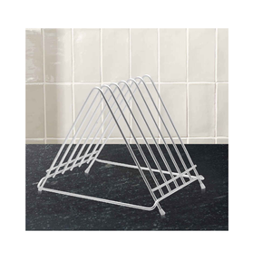 Support de planche à fromage en métal de qualité supérieure fait à la main brillant poli à la main revêtement noir support de planche à découper en métal - Product Image 5