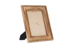 American Modern Simple Round 10 "Cadre photo avec impression typographique COULEUR NATURELLE MDF Wholesale Reality Handmade Enterprises - Product Image 2