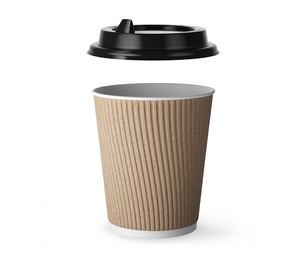 Wholesale 12oz Triple Wall Ripple Paper Cups with Digital <b>Printing</b> Heat Resistant for Hot <b>Coffee</b> & Custom Logo-from India - Product Image 1