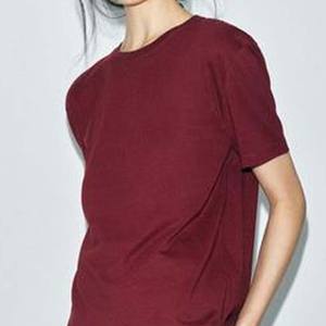 เสื้อเชิ้ตแขนสั้นสำหรับผู้หญิง OEM เสื้อเชิ้ตคอกลมผ้าฝ้ายทรงหลวมใส่สบายสำหรับ2025 - Product Image 6