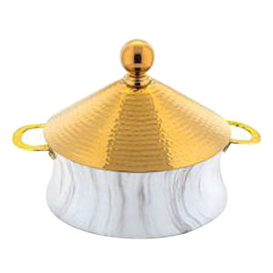 Casserole Hotpot Rond Plaqué Or Faite Main Prix Pas Cher - Product Image 1