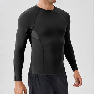 Camiseta Deportiva de Manga Larga para Hombre, de Secado Rápido, Transpirable y Duradera, Diseño Personalizado, para Atletismo y Running, OEM - Product Image 4
