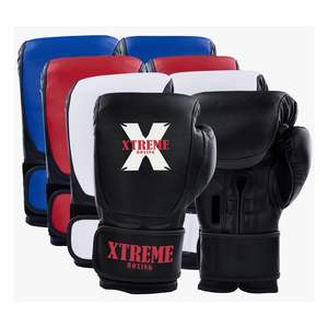 Gants de boxe d'entraînement en cuir véritable au design classique - Légers, respirants, fermeture auto-agrippante, option de logo personnalisé, haute qualité - Product Image 6