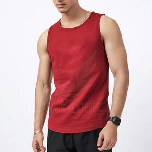 Débardeurs sans manches de haute qualité pour hommes Décoration personnalisée avec logo imprimé Motif uni Couleur unie Tailles XL Grand respirant pour salle de sport - Product Image 1