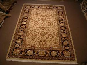 100% tapis persan noué à la main en laine naturelle meilleure qualité brodé à la main antidérapant lavable écologique ensembles de tapis - Product Image 2