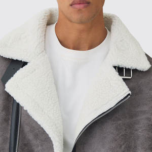 Excellente qualité Produit le plus exigeant Veste en cuir en peau de mouton pour hommes Collection hiver vêtements d'extérieur tendance Veste en cuir - Product Image 5