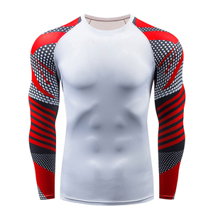 Nueva llegada impresión por sublimación Rash Guard mejor alta calidad personalizado transpirable Rash Guard para hombres - Product Image 1