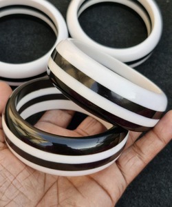 Vintage Acrylique Résine Élastique Perlé Chaîne Manchette Bracelets Bracelets pour Femmes Bijoux Cadeau - Product Image 5