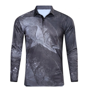 Haute Qualité UPF 50 Polo Chemises De Pêche Personnaliser Sublimation Plus La Taille Jersey Pêcheur À Séchage Rapide Long Respirant Coupe-Vent - Product Image 4