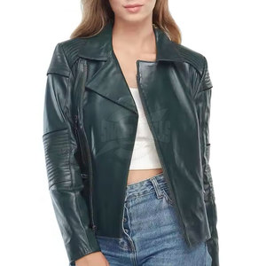 Wholesale Women's Leather <b>Jacket</b> <b>Plus</b> <b>Size</b> Knitted Breathable Eco-Friendly <b>Waterproof</b> Lightweight - Product Image 5