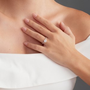 Bague fine en argent 925 Original Moissanite coupe ronde diamant Solitaire bague anniversaire anniversaires fête cadeau pour partenaire - Product Image 4