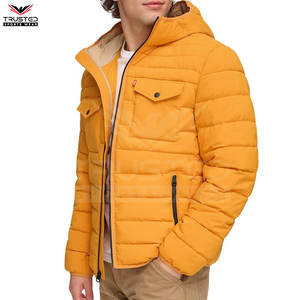 Chaqueta de Plumón Formal con Revestimiento de Lona, Nueva Llegada, Personalizable, Impermeable, Transpirable, Talla Grande para Hombre - Product Image 5
