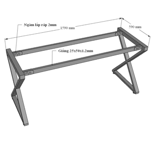 Minimalist & Durable 160x60cm L-Shaped Plywood <b>Desk</b> with Melamine Coating & Steel Legs (Xconcept HBXC048) - Product Image 6