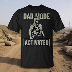 T-Shirt Militare per Papà con Modalità Tattica Attivata - Prodotto Promozionale Premium - Product Image 2