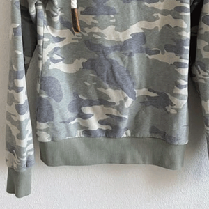 Mujer invierno otoño Casual verde Camo personalizable pulóver Sudadera con capucha Streetwear transpirable algodón polar cuello con capucha - Product Image 5