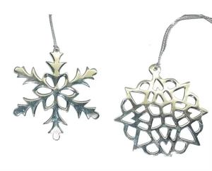 Copo de nieve de metal galvanizado de estilo lujoso, soporte colgante fuerte, copo de nieve colgante de Navidad y vacaciones sin óxido más vendido - Product Image 1