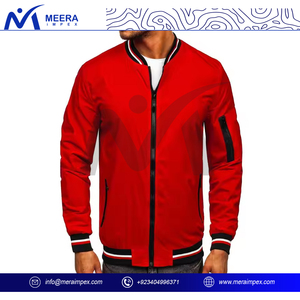 Chaqueta Bomber Personalizada para Hombre, de Invierno, Resistente al Viento y al Agua, con Cierre de Cremallera, Puños Acanalados, Cuello Alto, Logotipo Bordado, Ropa de Equipo - Product Image 2