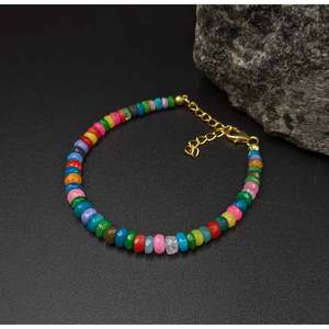 Multi-Color 18K Gold Filled Ethiopian <b>Opal</b> <b>Bracelet</b> Disco <b>Opal</b> Beaded Bangles with Diamond Pearl Alloy Material for Parties - Product Image 6
