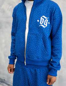 Nouveau survêtement pour homme avec fermeture éclair et broderie, 100% coton molletonné, entièrement personnalisable, vêtements pour homme, 2 ensembles - Product Image 2