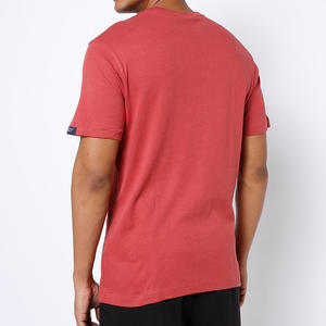 T-shirt pour homme de qualité supérieure, col en V, couleur unie, manches courtes, vente en gros, t-shirts pour homme à col en V, manches courtes, 100% coton, vierge - Product Image 2