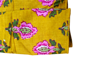 ผ้าพันคอผ้าฝ้ายออร์แกนิคลาย100% ผ้าพันคอดีไซน์ดีไซน์ลายลูกน้ำบล็อกมือสไตล์อินเดีย - Product Image 2