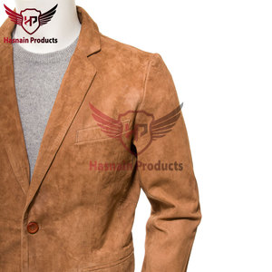 Chaqueta de ante tostado para hombre, chaqueta de cuero genuino a medida personalizada para hombre, chaqueta de abrigo elegante y sofisticada - Product Image 3