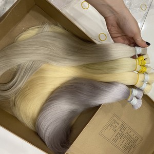 CHEVEUX COULEURS SLAVIQUES DE QUALITÉ SUPÉRIEURE EXTENSIONS DE CHEVEUX HUMAINS RUSSES DROITS ÉPAIS ET PLEINS DONATEURS CRUS VENTES CHAUDES - Product Image 6