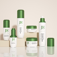 Ensemble d'emballages écologiques rechargeables pour soins de la peau, flacon en verre durable 30ml 100ml 120ml, pot à crème 50g, marque privée