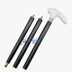 Canne de marche pliable en bois faite à la main de haute qualité, poignée en aluminium durable en forme de tête de lapin, design Art Déco, 94 cm, légère, pour hommes - Product Image 3