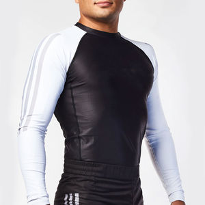 Personalizada Rash Guard Poliéster Transpirable Sublimación Impreso Alta Calidad Diseño Personalizado Rashguard Hombres Rash Guard - Product Image 3