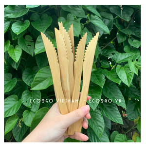 Service de couverts de voyage en bambou, ensemble de 100 pièces, avec Logo Laser gravé fabriqué au Vietnam, ec2go, offre spéciale - Product Image 2