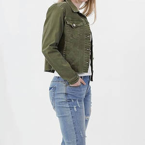 Services OEM, veste en jean pour femmes de haute qualité, design personnalisé, nouvelle conception de veste en jean pour femmes, fabriquée au Pakistan - Product Image 6