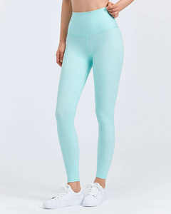 Leggings Deportivos para Mujer, Cintura Alta, Sin Costuras, Push Up, Color Sólido, Pantalones de Yoga para Gimnasio, Venta al por Mayor - Product Image 6