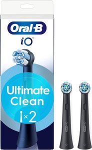 Oral-B iO Series Ultimate Clean Black, Original Replacement <b>Round</b> <b>Brush</b> Heads pack of 2 - Product Image 6