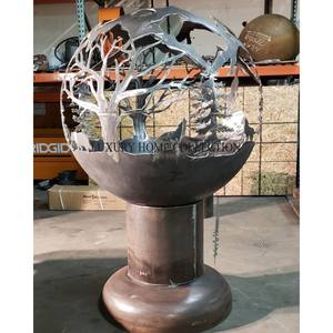 Foso de fuego de metal Premium de alta calidad con base fuerte y tazón hondo diseñado para una quema eficiente de madera o carbón al aire libre - Product Image 2